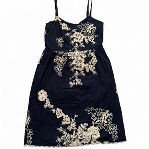 J. Crew Dress - Navy and Cream Floral